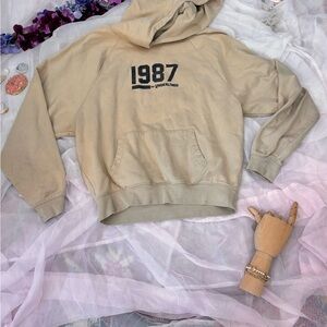Beige 1987 Hoodie